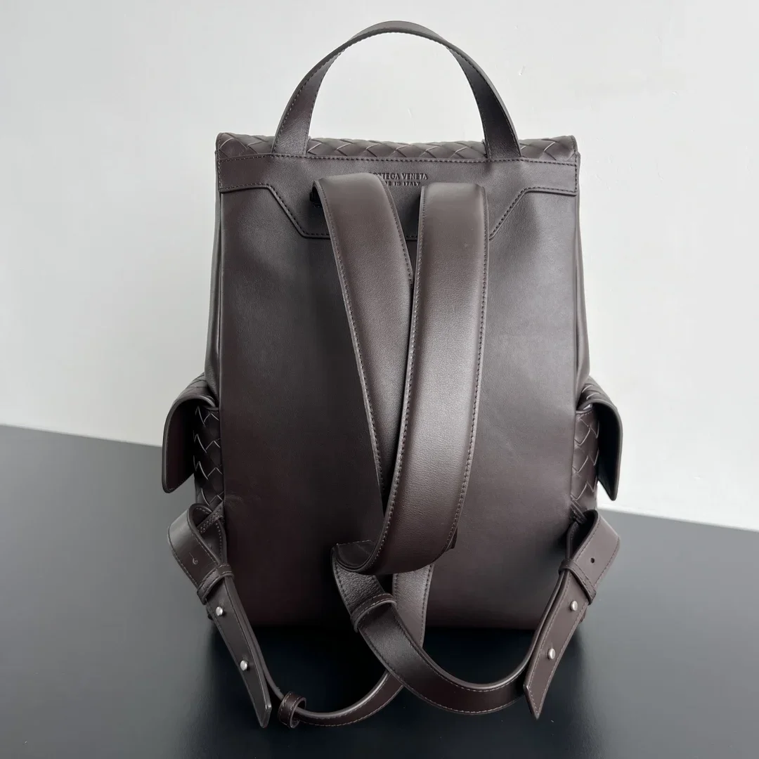 BOTTEGA VENETA Backpacks Bags Woven Calf Leather Brown 39X31X14 A480202609090001 - Image 3