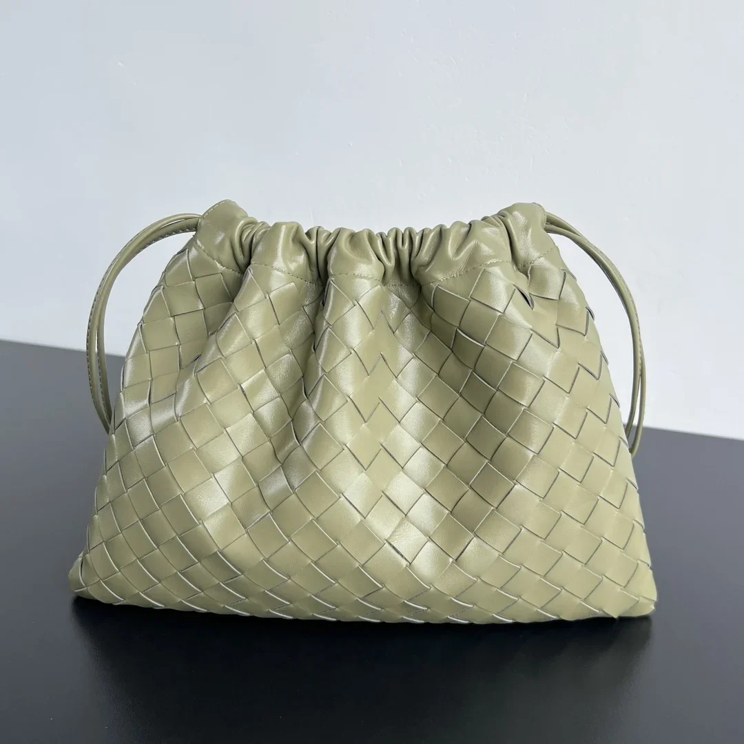 BOTTEGA VENETA Bucket Bags Calf Leather Green 32X23 G80202609090007
