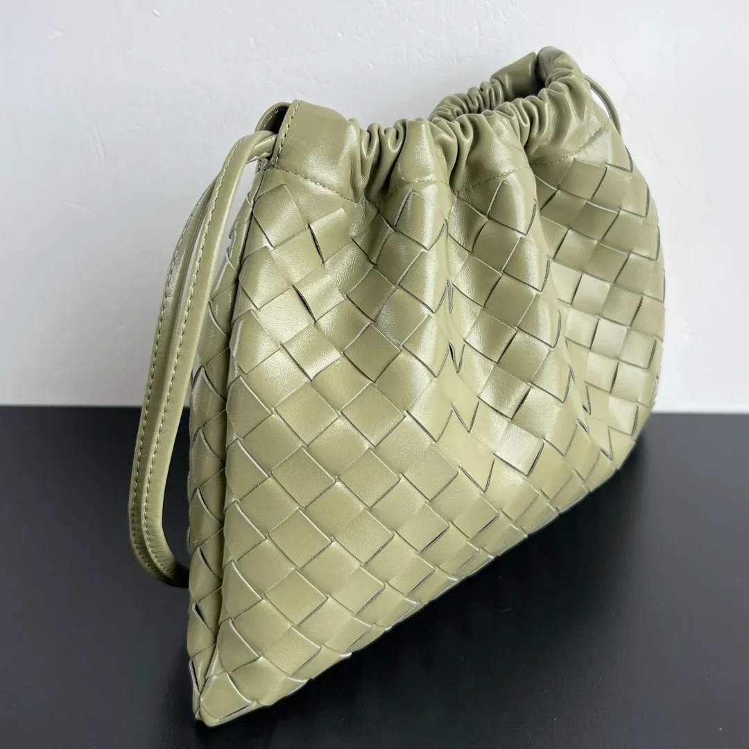 BOTTEGA VENETA Bucket Bags Calf Leather Green 32X23 G80202609090007 - Image 2