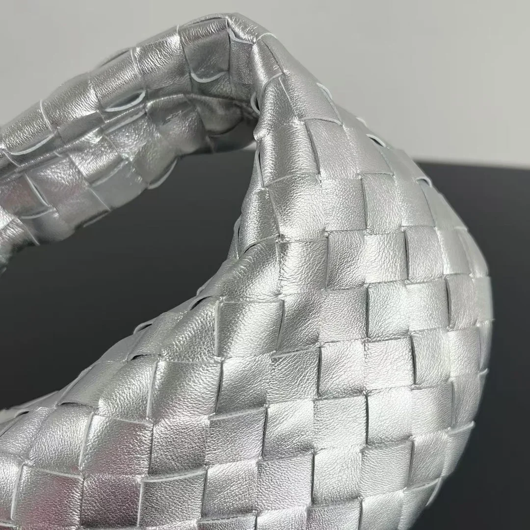 BOTTEGA VENETA Bucket Bags Woven Lamb Leather Silver 23X28X8CM E80202609090102 - Image 3
