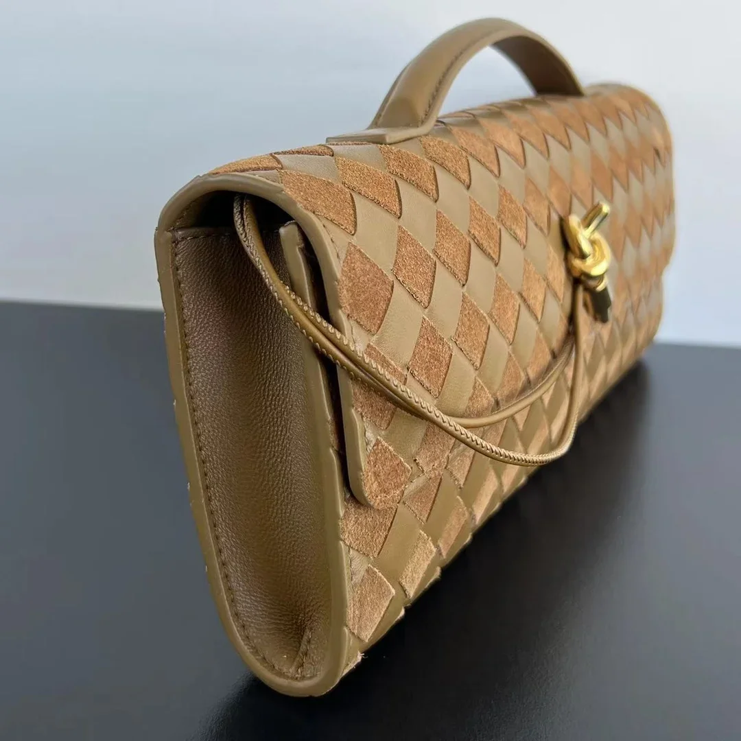 BOTTEGA VENETA Clutches Bags Brown-Gold 31X13X3CM F80202609090039 - Image 3
