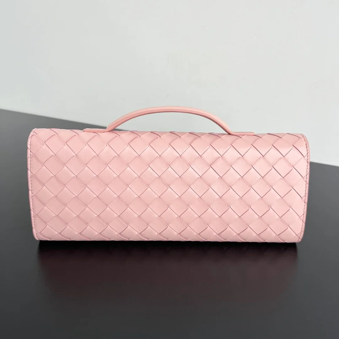 BOTTEGA VENETA Clutches Bags Intreccio Lambskin Pink-Gold 31X13X3CM F80202609090048 - Image 2