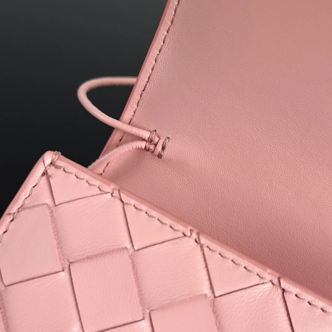 BOTTEGA VENETA Clutches Bags Intreccio Lambskin Pink-Gold 31X13X3CM F80202609090048 - Image 7