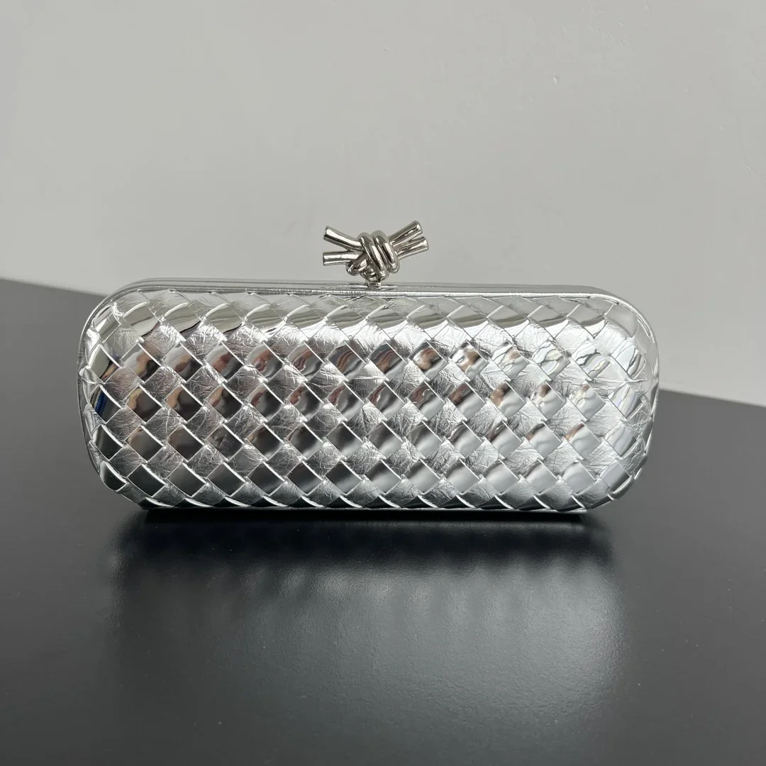 BOTTEGA VENETA Clutches Bags Silver 25X10X5CM G30202609090059