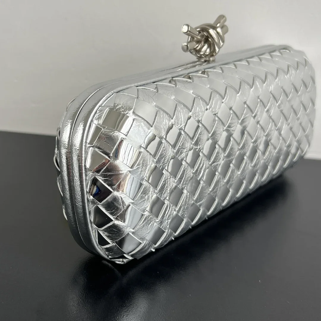 BOTTEGA VENETA Clutches Bags Silver 25X10X5CM G30202609090059 - Image 2