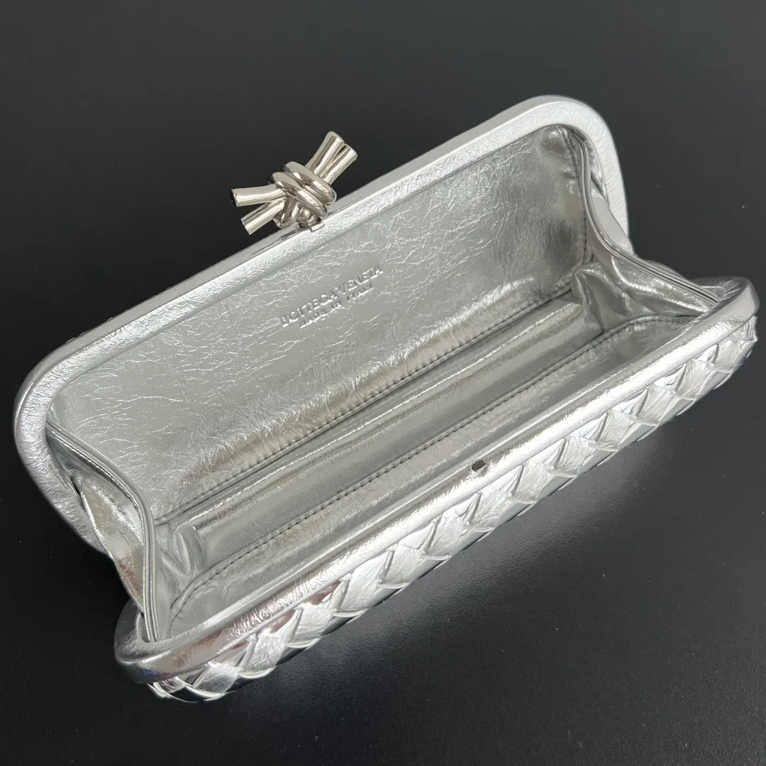 BOTTEGA VENETA Clutches Bags Silver 25X10X5CM G30202609090059 - Image 5