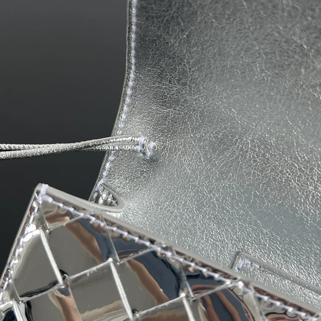 BOTTEGA VENETA Clutches Bags Silver 31X13X3CM F80202609090032 - Image 7