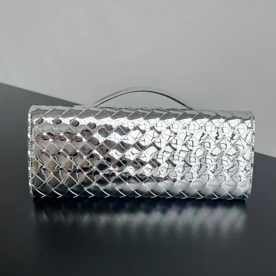 BOTTEGA VENETA Clutches Bags Silver-Gold 31X13X3CM F80202609090033 - Image 2
