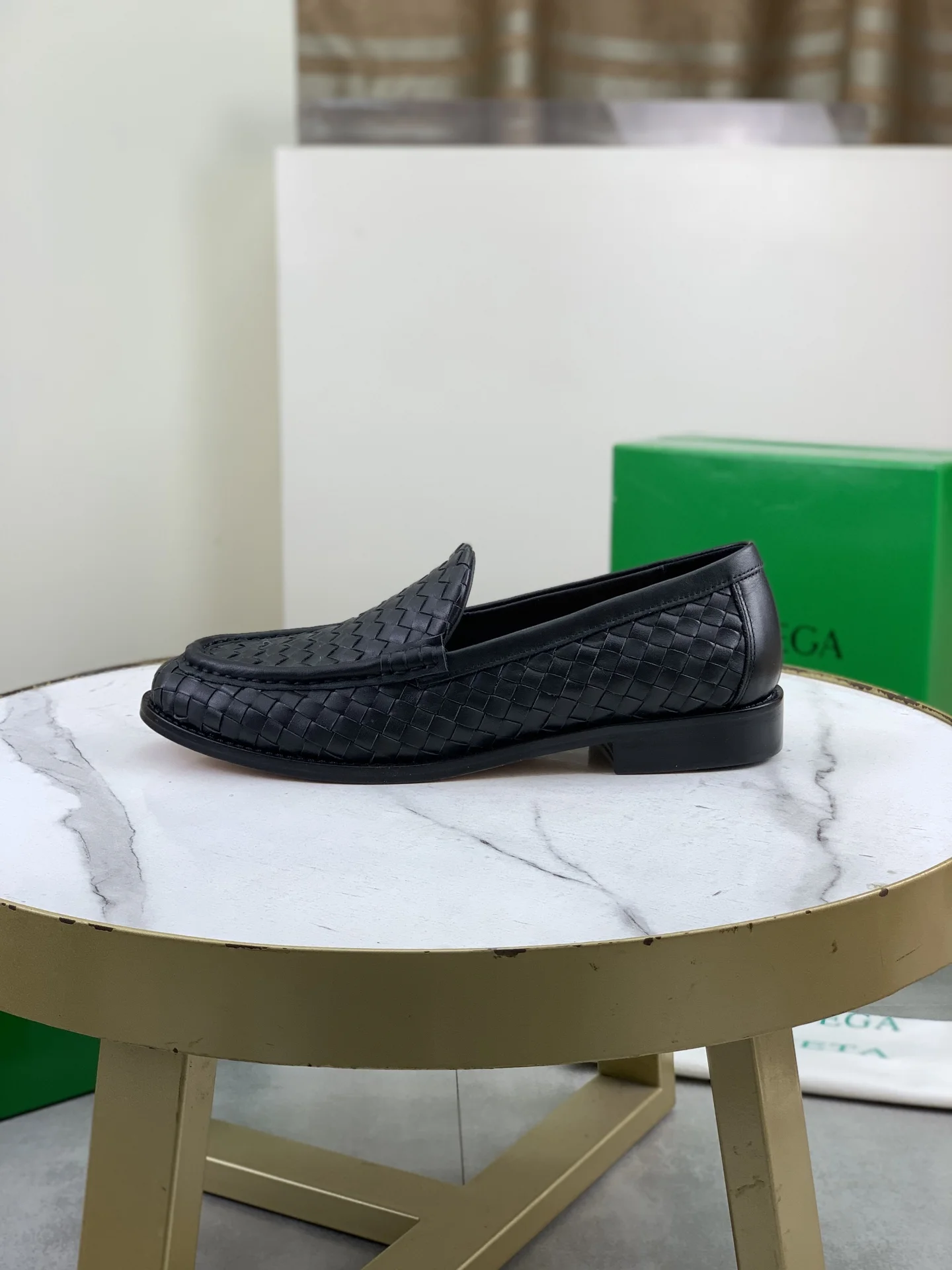 BOTTEGA VENETA Formal Shoes Woven Calfskin Leather Black EU35-44 D10202609110925