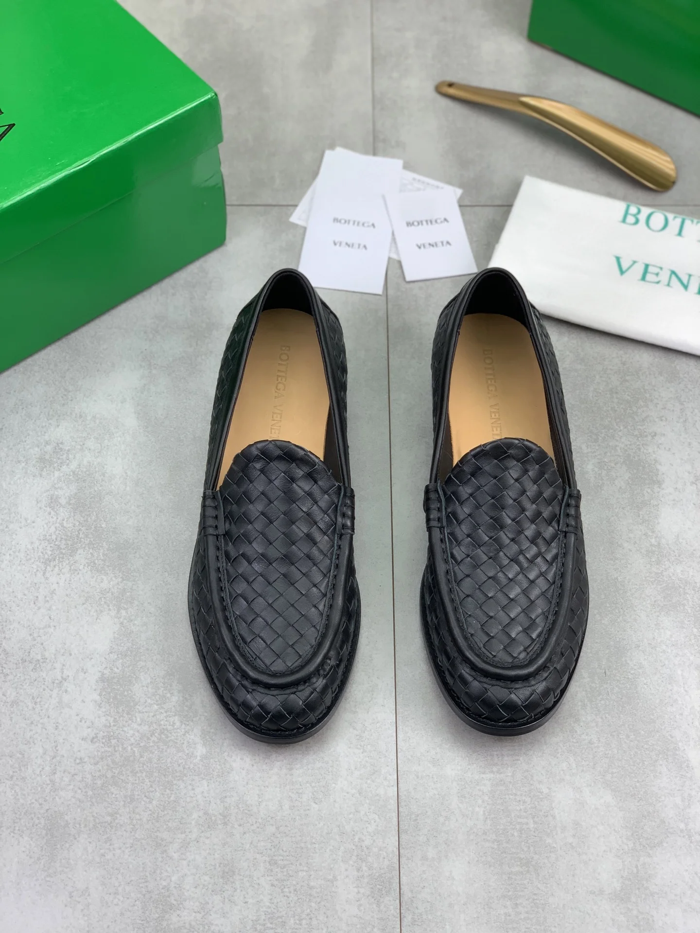 BOTTEGA VENETA Formal Shoes Woven Calfskin Leather Black EU35-44 D10202609110925 - Image 2