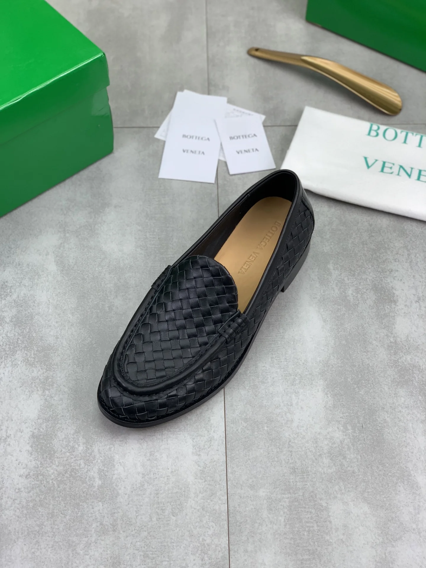 BOTTEGA VENETA Formal Shoes Woven Calfskin Leather Black EU35-44 D10202609110925 - Image 4