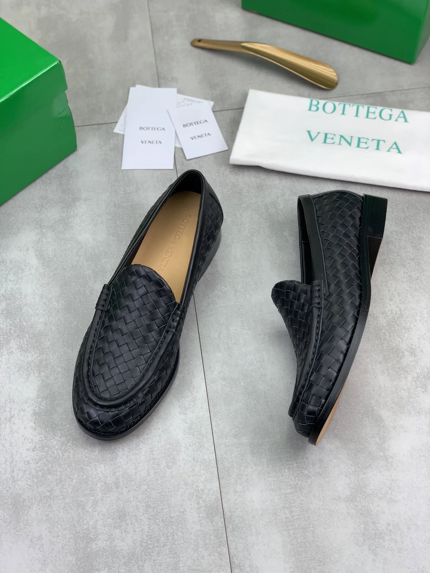 BOTTEGA VENETA Formal Shoes Woven Calfskin Leather Black EU35-44 D10202609110925 - Image 5