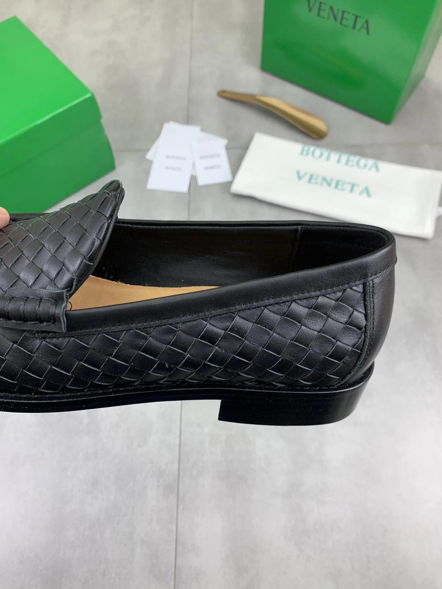 BOTTEGA VENETA Formal Shoes Woven Calfskin Leather Black EU35-44 D10202609110925 - Image 7