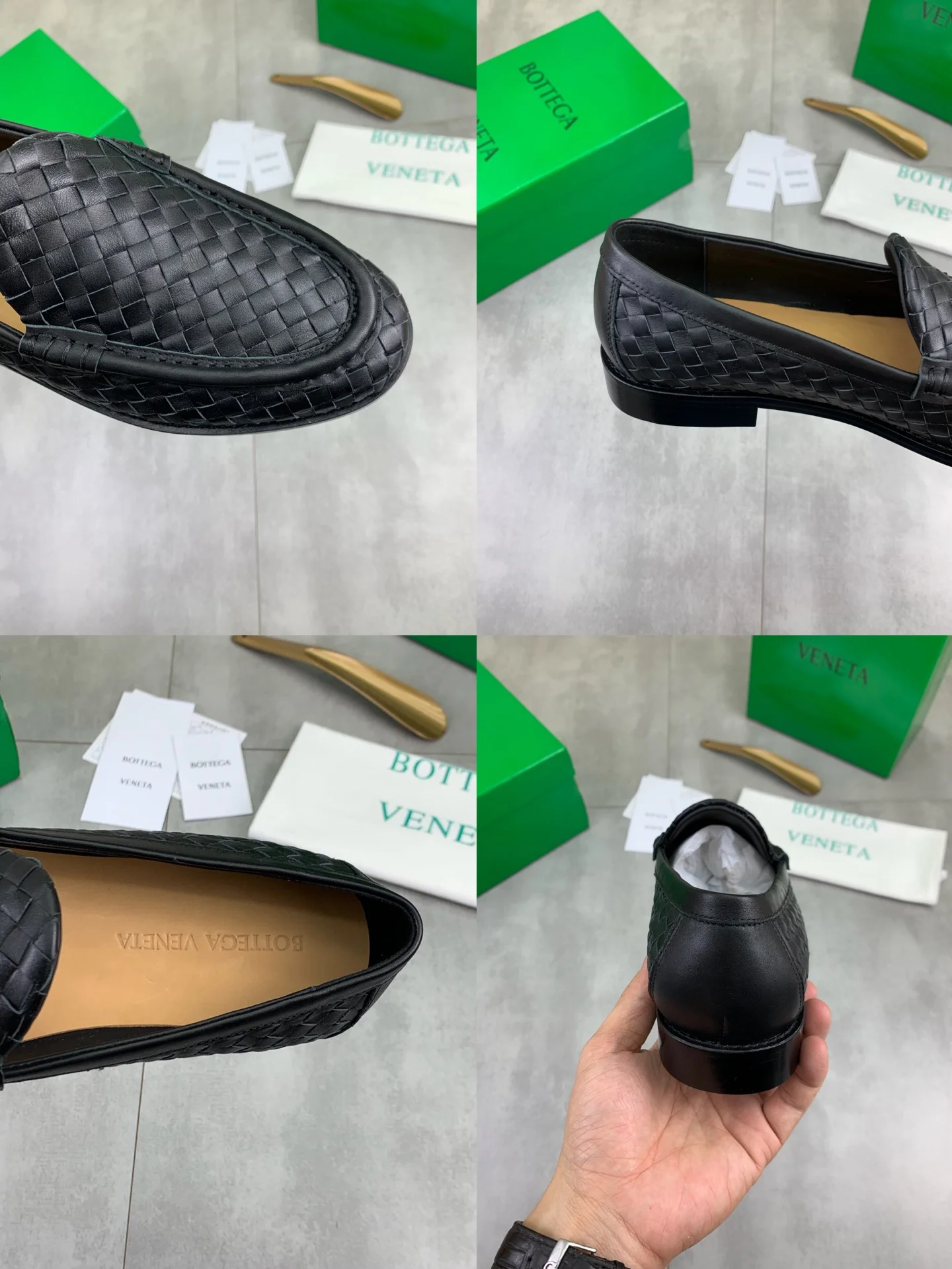 BOTTEGA VENETA Formal Shoes Woven Calfskin Leather Black EU35-44 D10202609110925 - Image 9