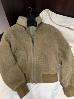 BOTTEGA VENETA Jackets Lambskin Brown-Green S-L A650202609063082