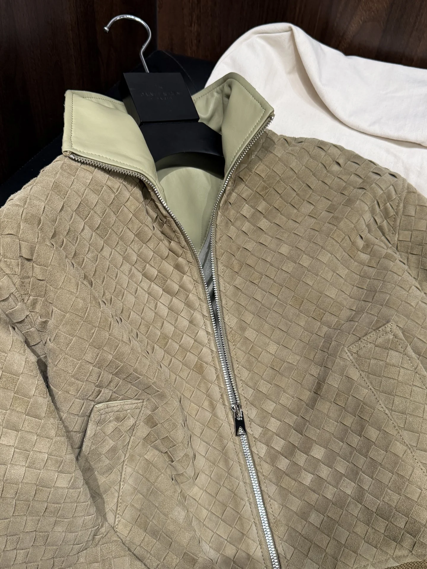 BOTTEGA VENETA Jackets Lambskin Brown-Green S-L A650202609063082 - Image 2