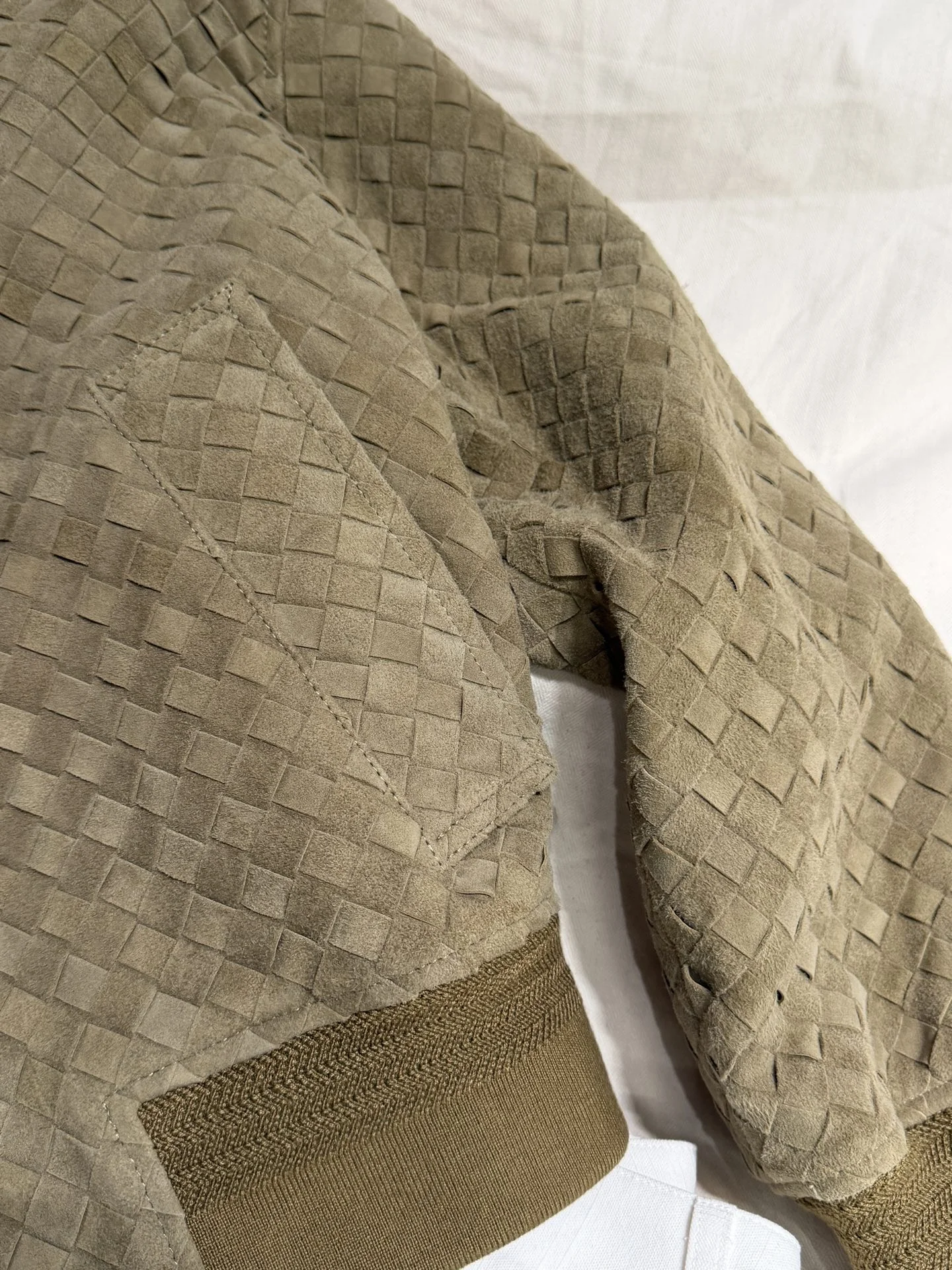 BOTTEGA VENETA Jackets Lambskin Brown-Green S-L A650202609063082 - Image 3