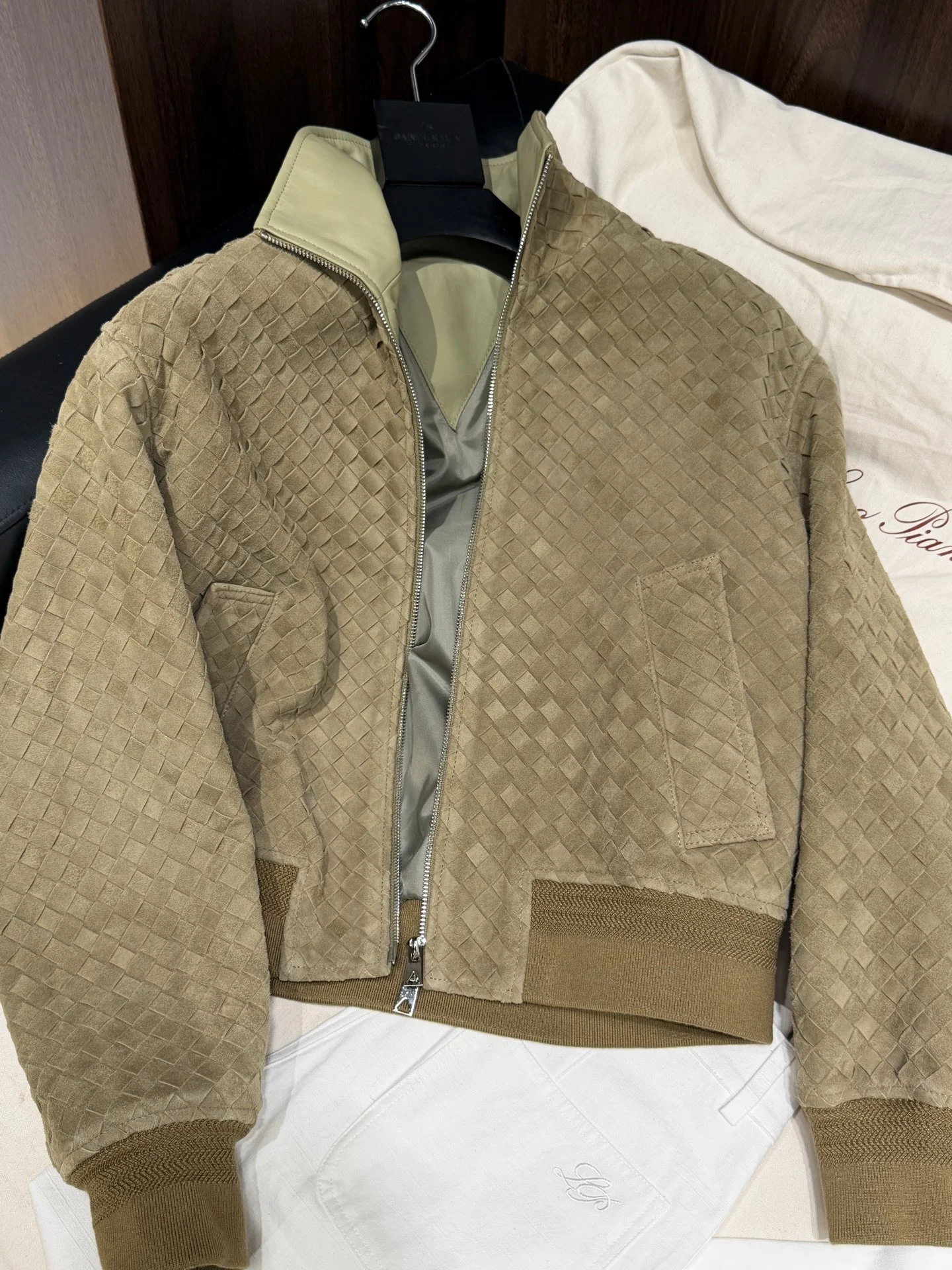 BOTTEGA VENETA Jackets Lambskin Brown-Green S-L A650202609063082 - Image 5