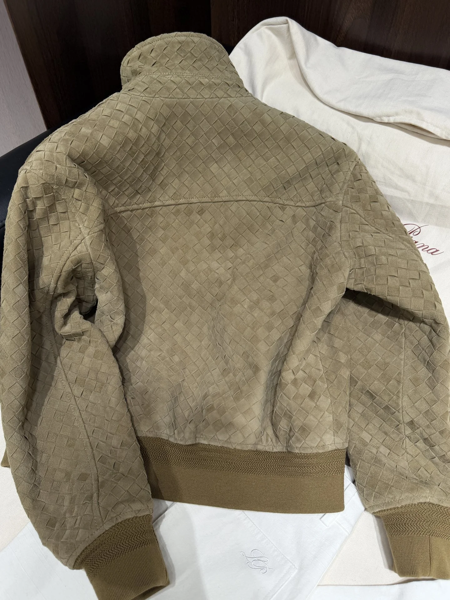 BOTTEGA VENETA Jackets Lambskin Brown-Green S-L A650202609063082 - Image 6