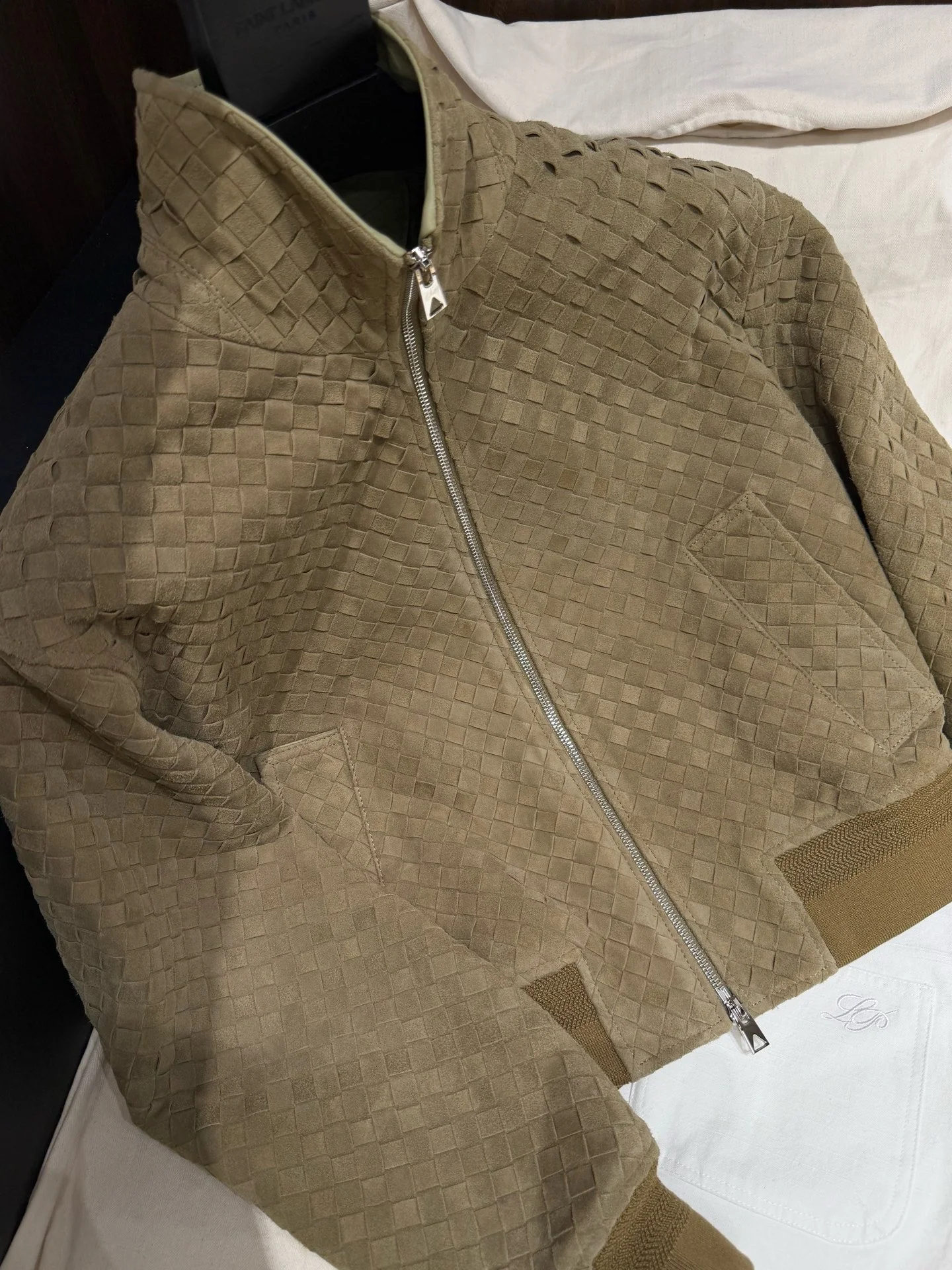 BOTTEGA VENETA Jackets Lambskin Brown-Green S-L A650202609063082 - Image 8