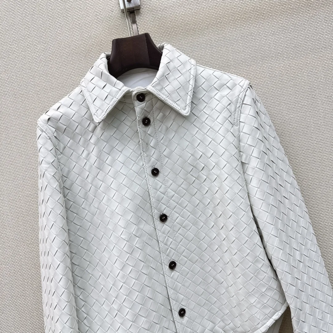 BOTTEGA VENETA Jackets Lambskin Leather White S-M-L A080202609063460 - Image 2