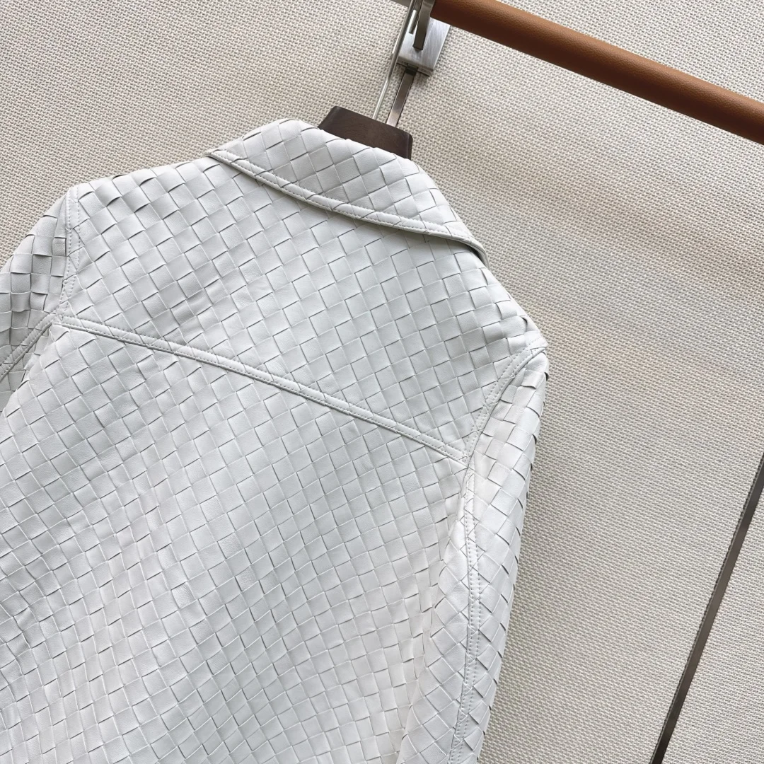 BOTTEGA VENETA Jackets Lambskin Leather White S-M-L A080202609063460 - Image 9