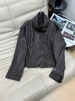 BOTTEGA VENETA Jackets Protein Leather Brown S-L C10202609063159