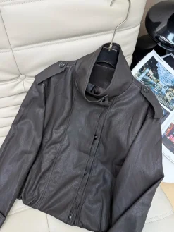 Alternative view of BOTTEGA VENETA Jackets Protein Leather Brown S-L C10202609063159