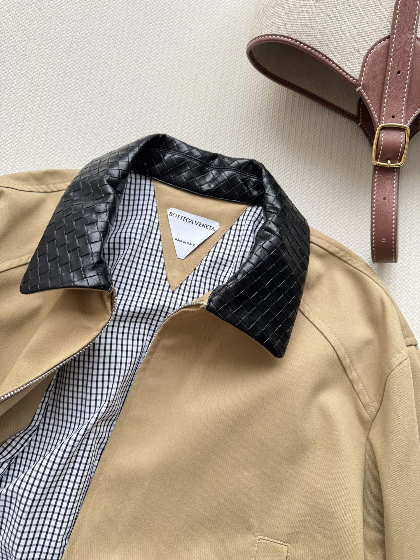 BOTTEGA VENETA Jackets Tan-Black S-L C35202609063029 - Image 6