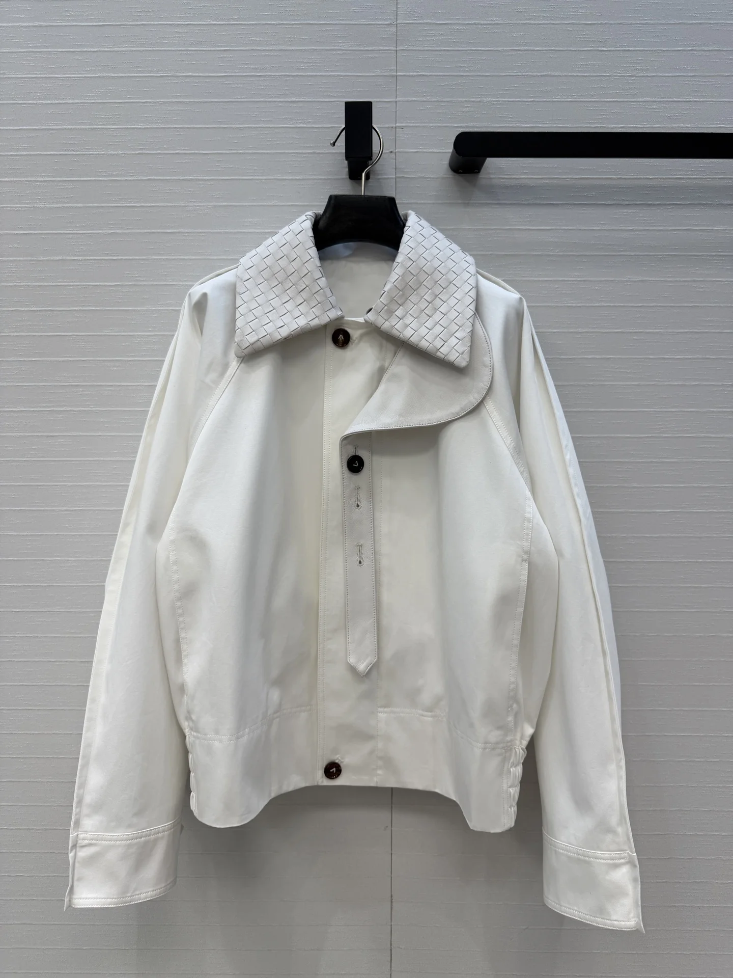 BOTTEGA VENETA Jackets Wool Cotton White-Brown 36 E90202609062717