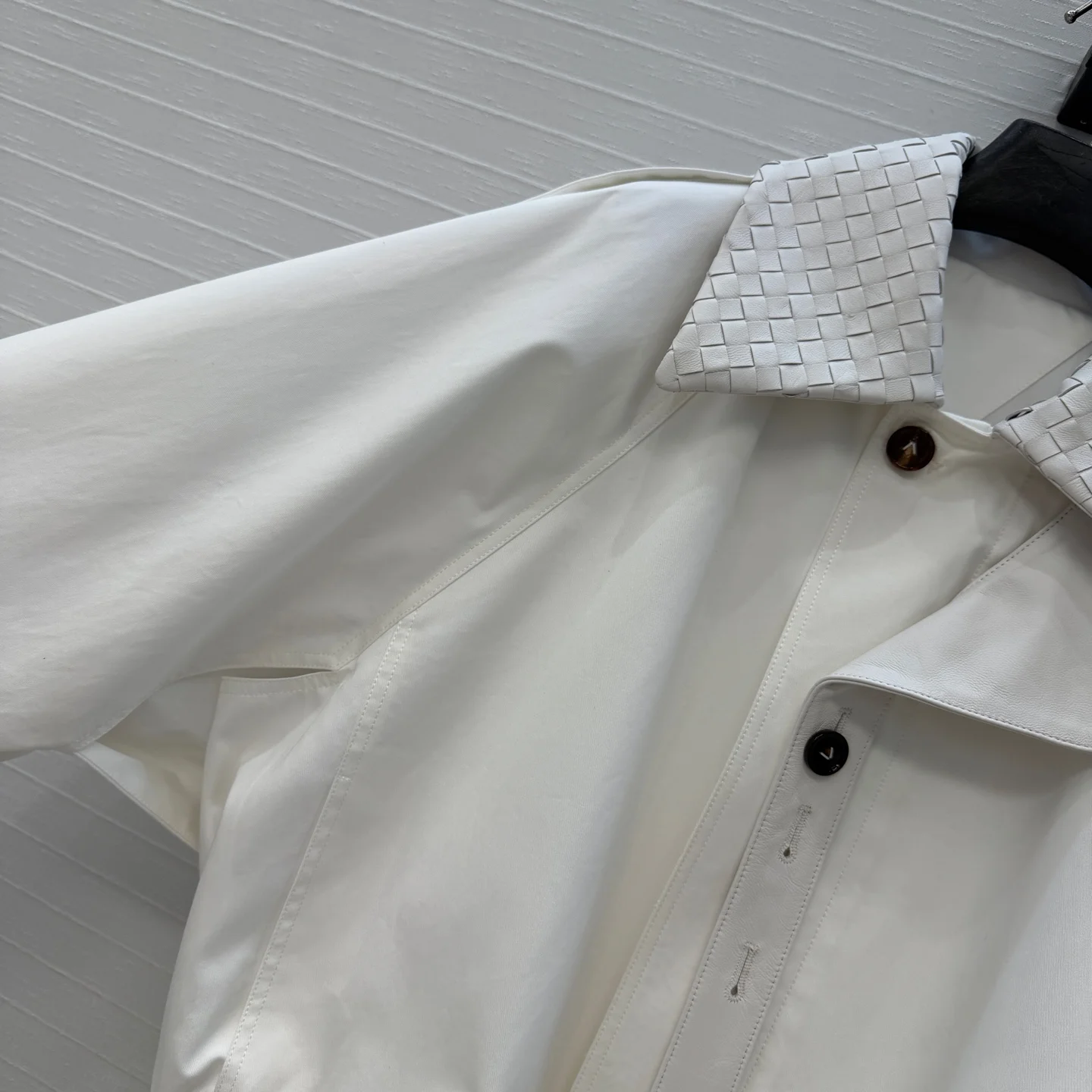 BOTTEGA VENETA Jackets Wool Cotton White-Brown 36 E90202609062717 - Image 3