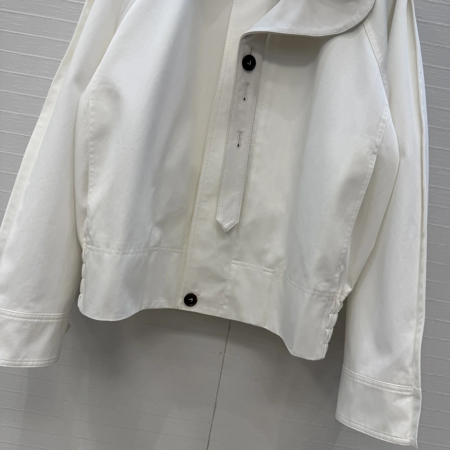 BOTTEGA VENETA Jackets Wool Cotton White-Brown 36 E90202609062717 - Image 5