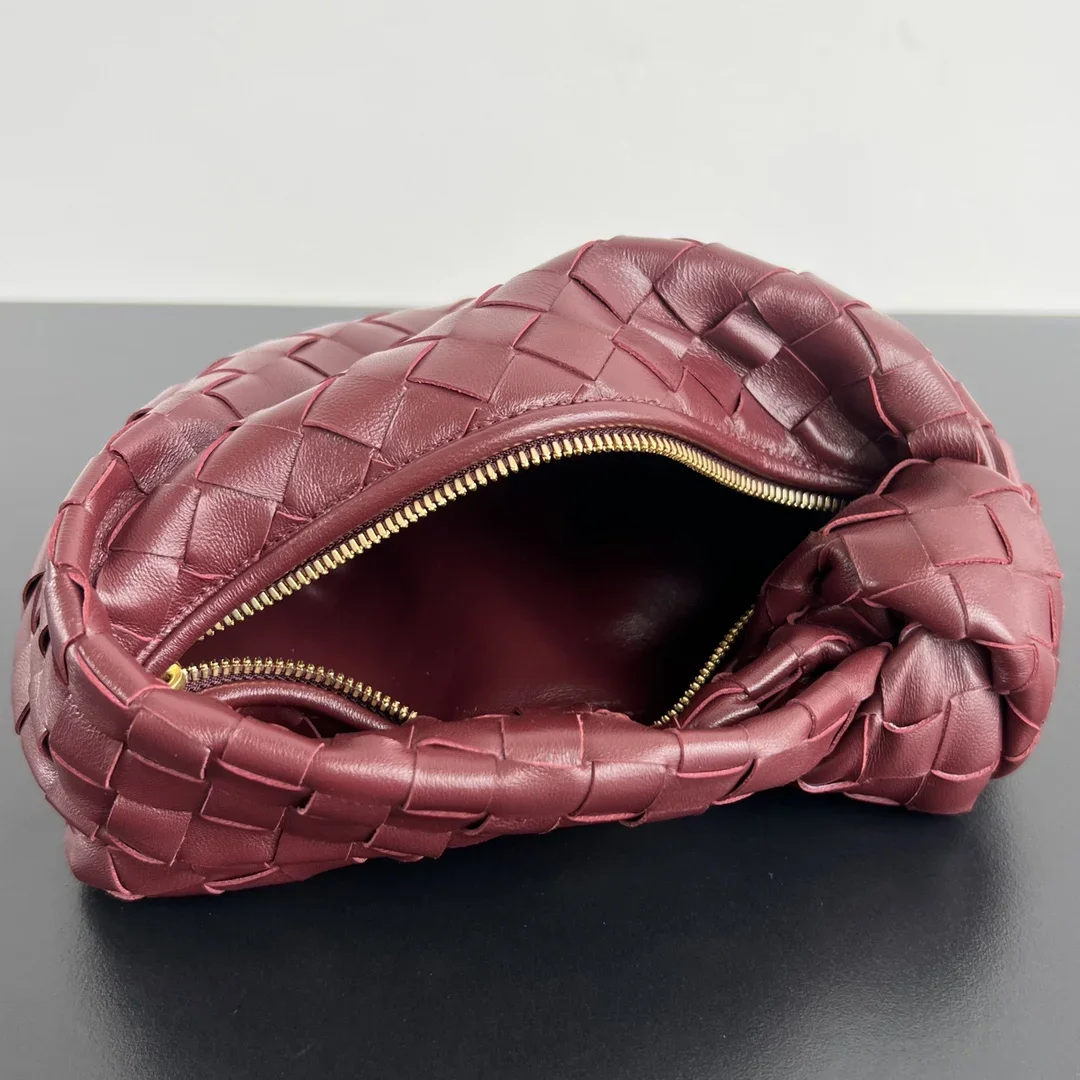 BOTTEGA VENETA Shoulder Bags Burgundy-Gold 23X28X8CM E60202609090125 - Image 4