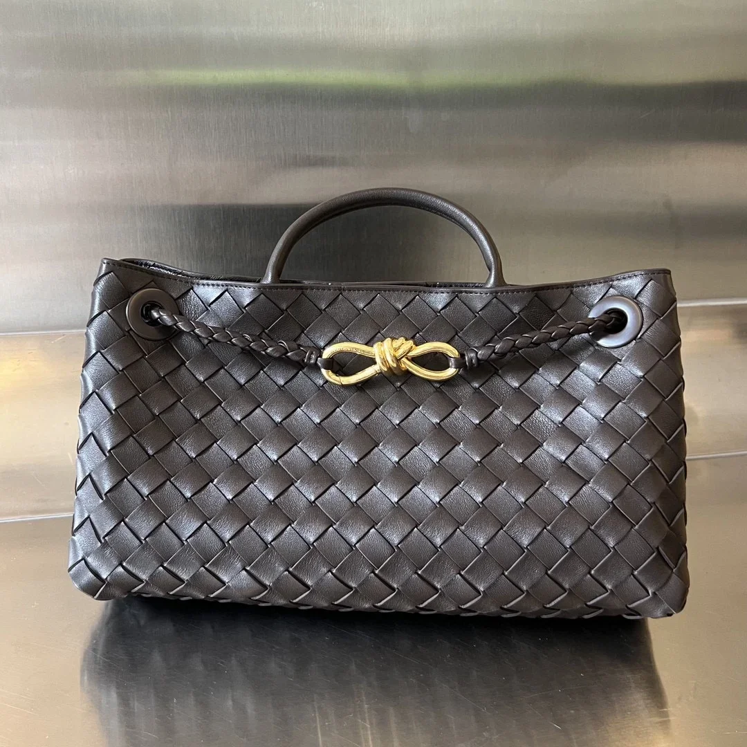 BOTTEGA VENETA Shoulder Bags Nappa Lambskin Brown-Gold 29X18X10 I80202609090076