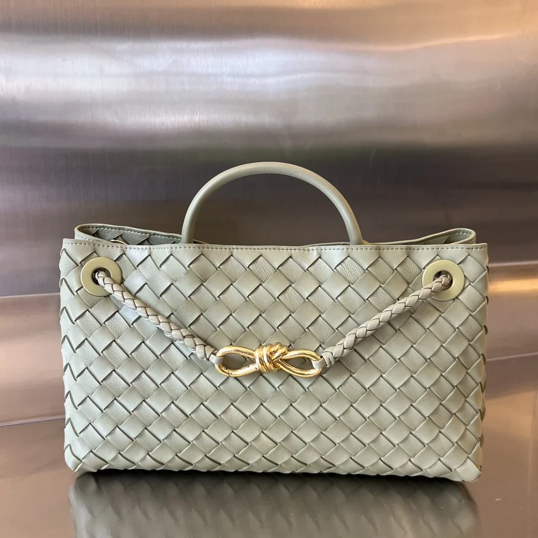 BOTTEGA VENETA Shoulder Bags Nappa Lambskin Green-Gold 29X18X10CM I80202609090110