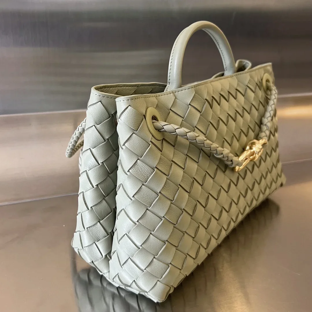 BOTTEGA VENETA Shoulder Bags Nappa Lambskin Green-Gold 29X18X10CM I80202609090110 - Image 3