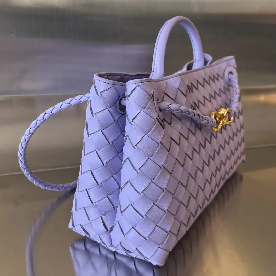 BOTTEGA VENETA Shoulder Bags Nappa Sheepskin Purple-Gold 29X18X10CM I80202609090114 - Image 2