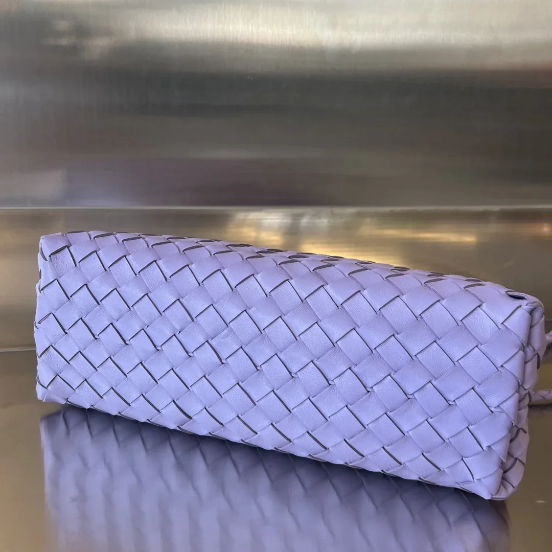 BOTTEGA VENETA Shoulder Bags Nappa Sheepskin Purple-Gold 29X18X10CM I80202609090114 - Image 4