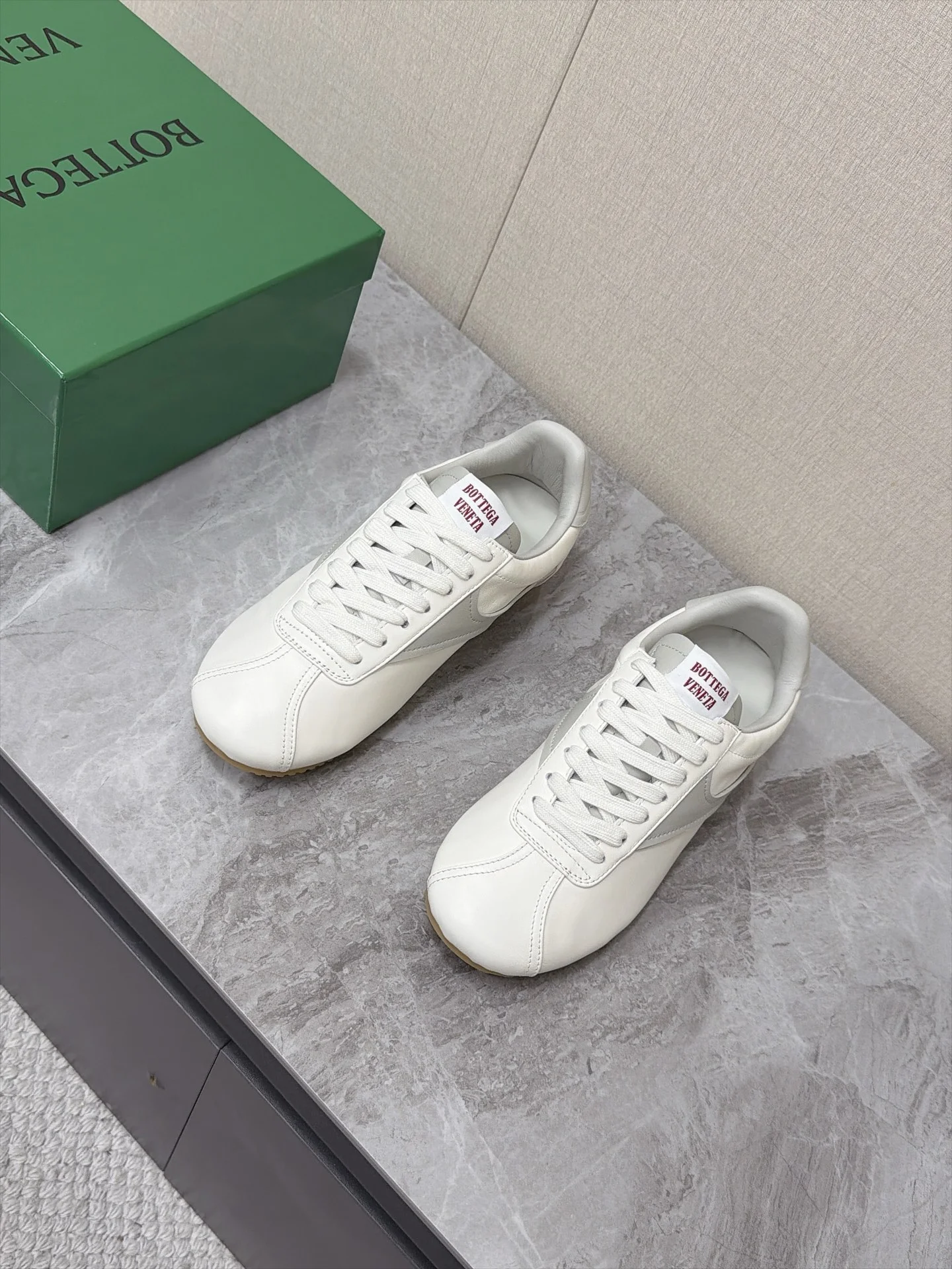 BOTTEGA VENETA Sneakers Leather Rubber White-Gray EU35-45 B80202609111383 - Image 3