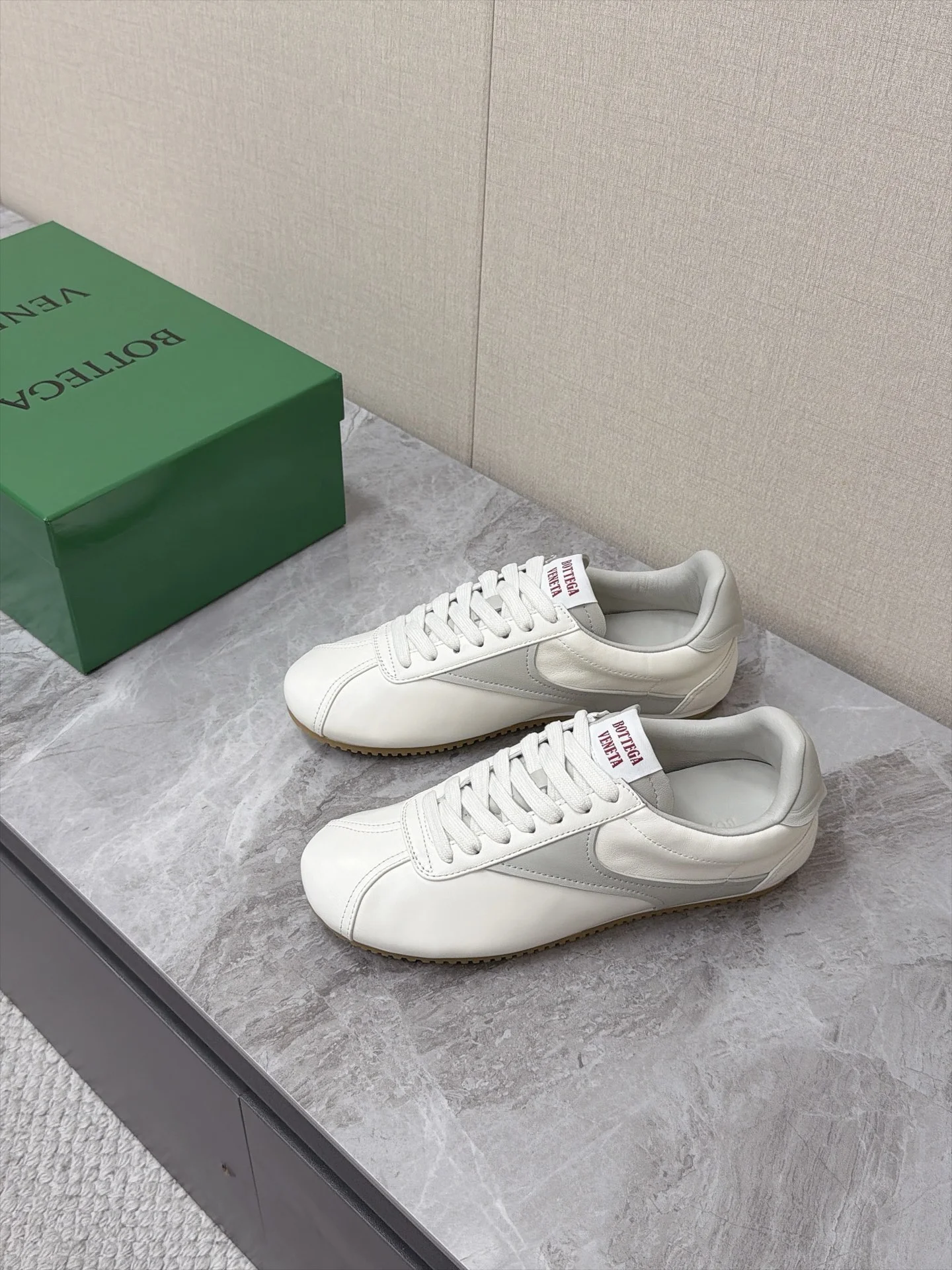 BOTTEGA VENETA Sneakers Leather Rubber White-Gray EU35-45 B80202609111383 - Image 4