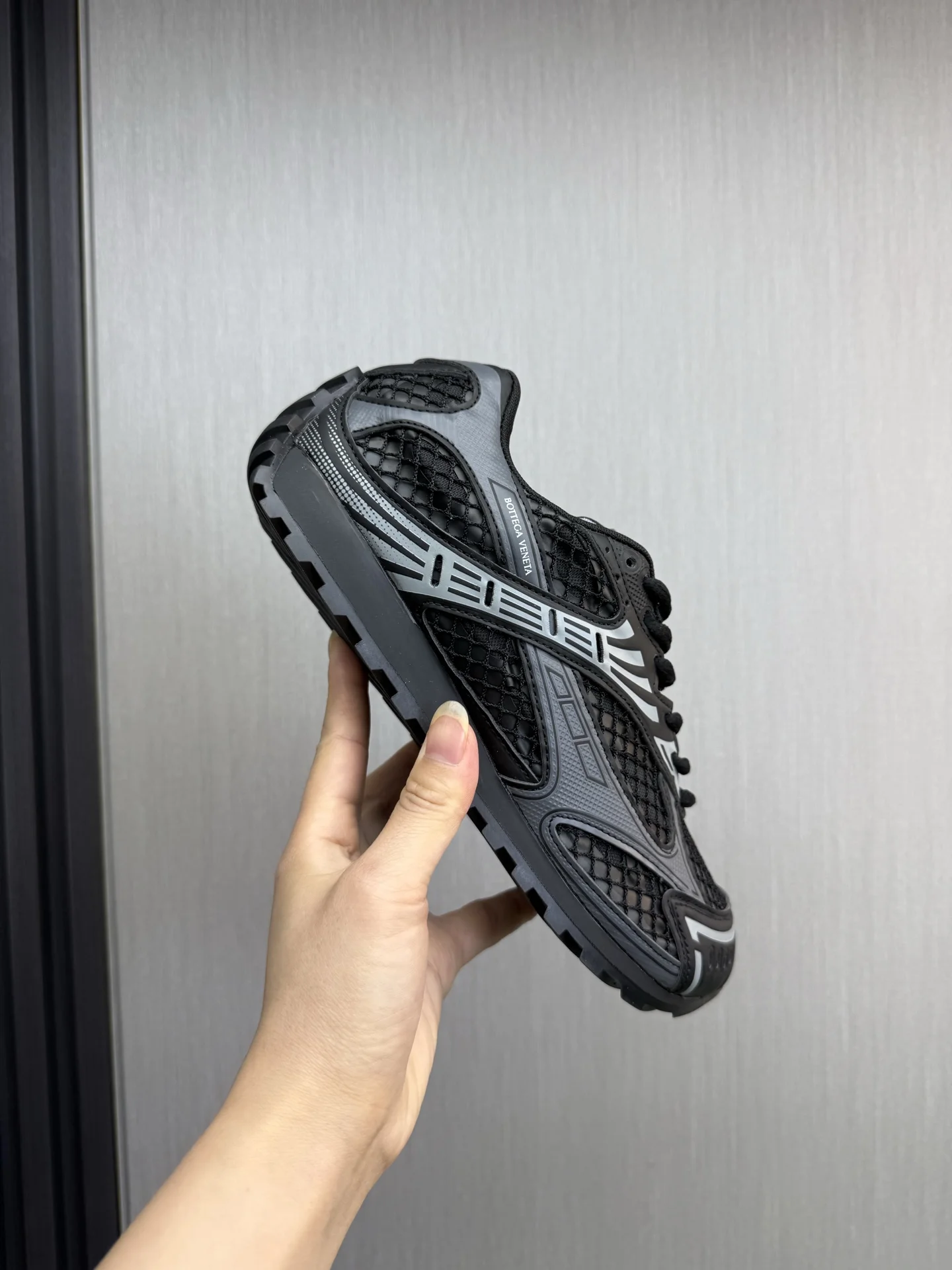 BOTTEGA VENETA Sneakers Mesh Rubber Black-Gray EU35-46 B40202609110818 - Image 8