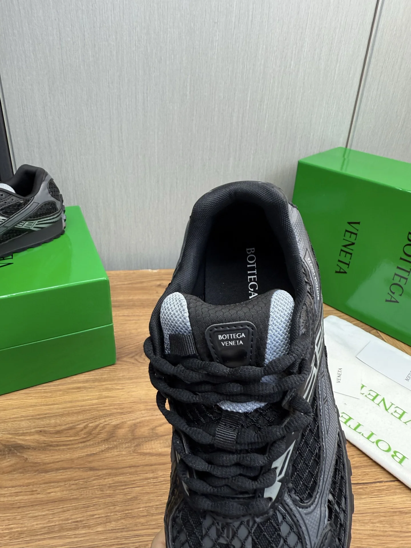 BOTTEGA VENETA Sneakers Mesh Rubber Black-Gray EU35-46 B40202609110818 - Image 9