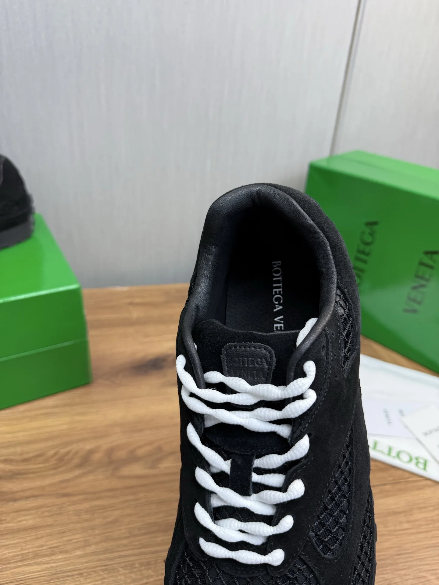 BOTTEGA VENETA Sneakers Mesh Rubber Black-White EU35-46 B40202609110821 - Image 10