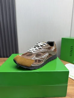 BOTTEGA VENETA Sneakers Mesh Rubber Brown-White EU35-46 B40202609110817