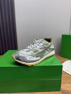 BOTTEGA VENETA Sneakers Mesh Rubber Silver-Green EU35-46 B40202609110807