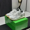BOTTEGA VENETA Sneakers Mesh Rubber Silver-White EU35-47 B40202609111963