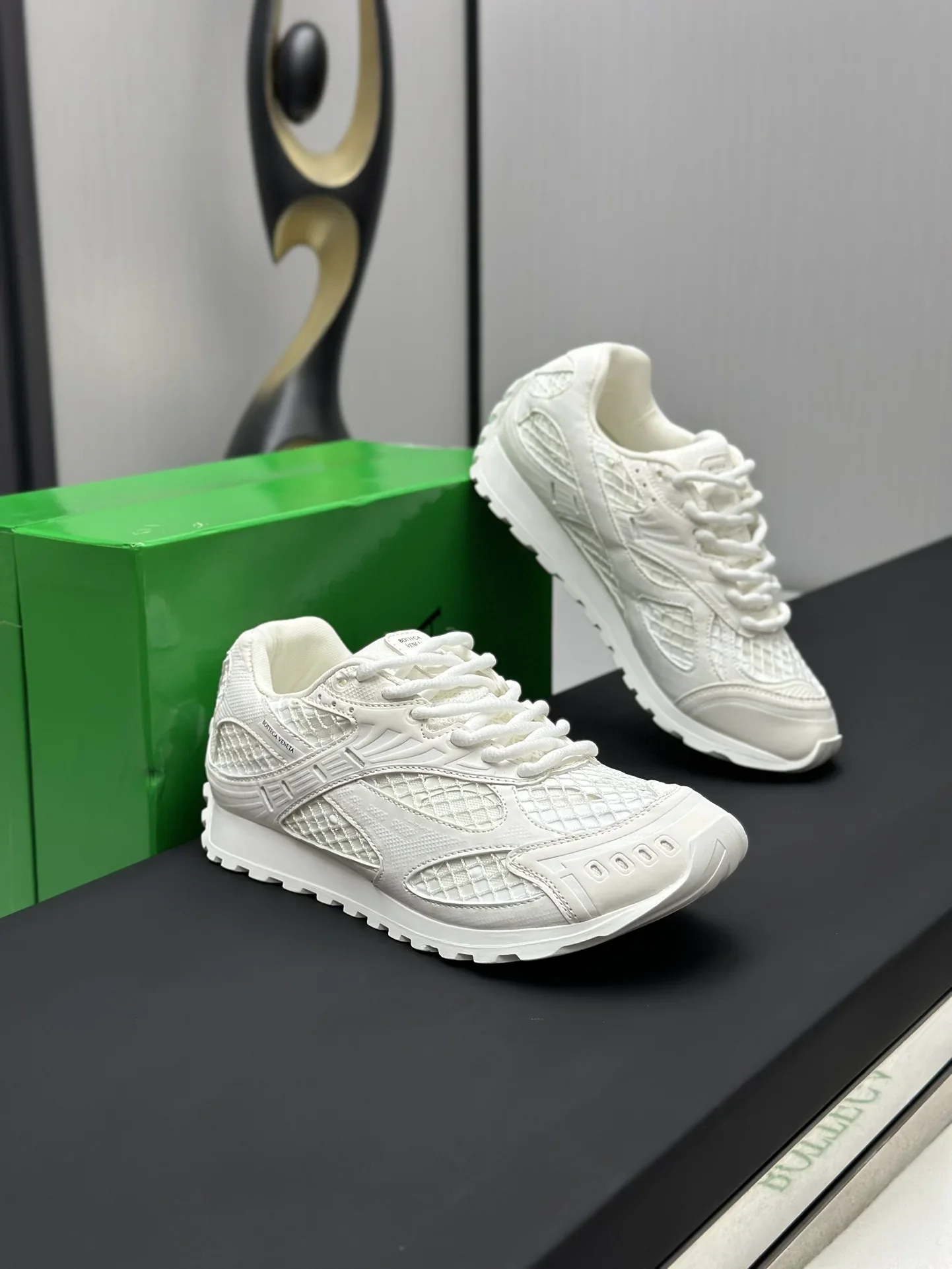 BOTTEGA VENETA Sneakers Mesh Rubber White EU35-47 B40202609111965 - Image 3