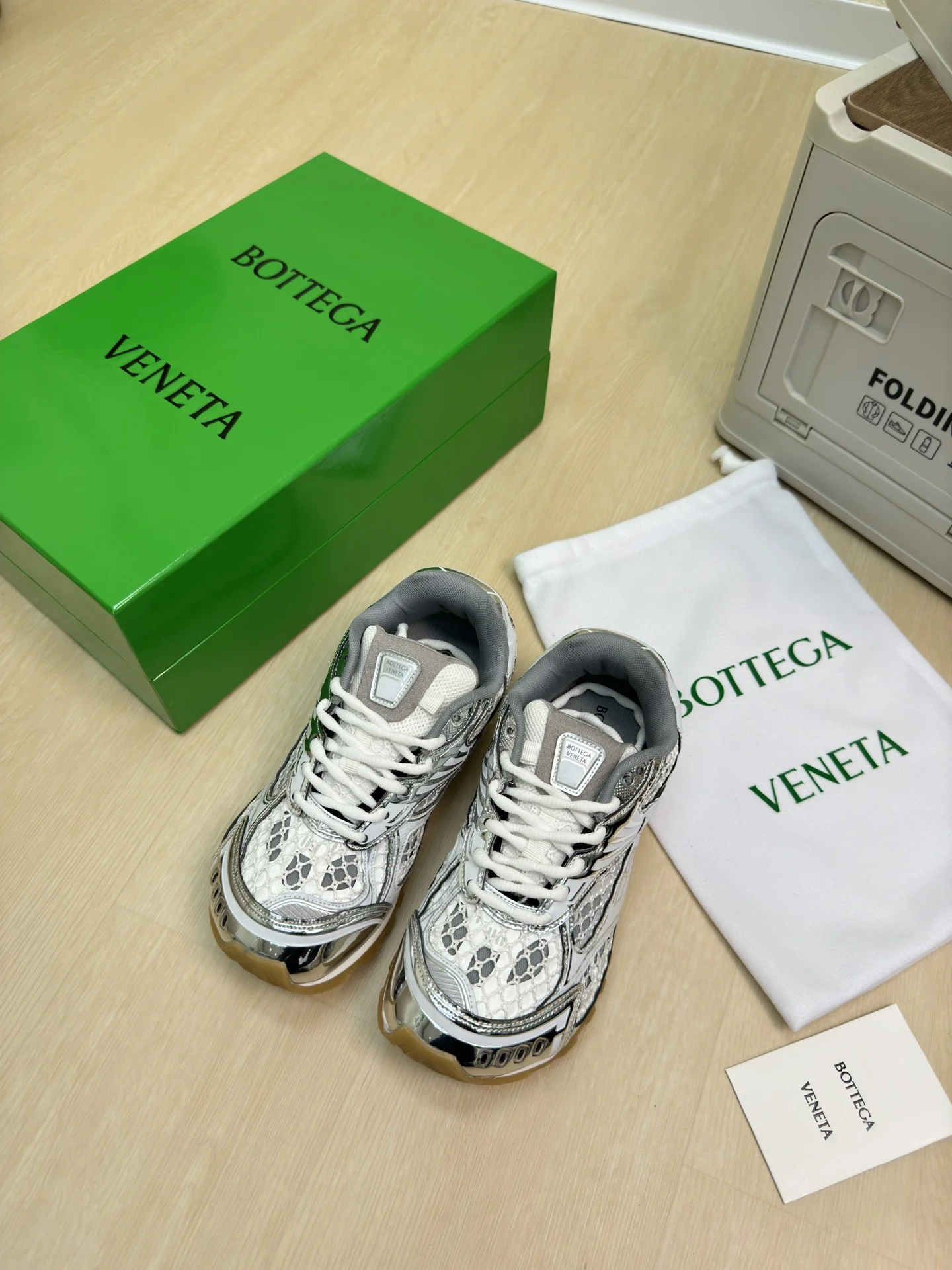BOTTEGA VENETA Sneakers Mesh TPU White-Silver EU35-46 B40202609110793