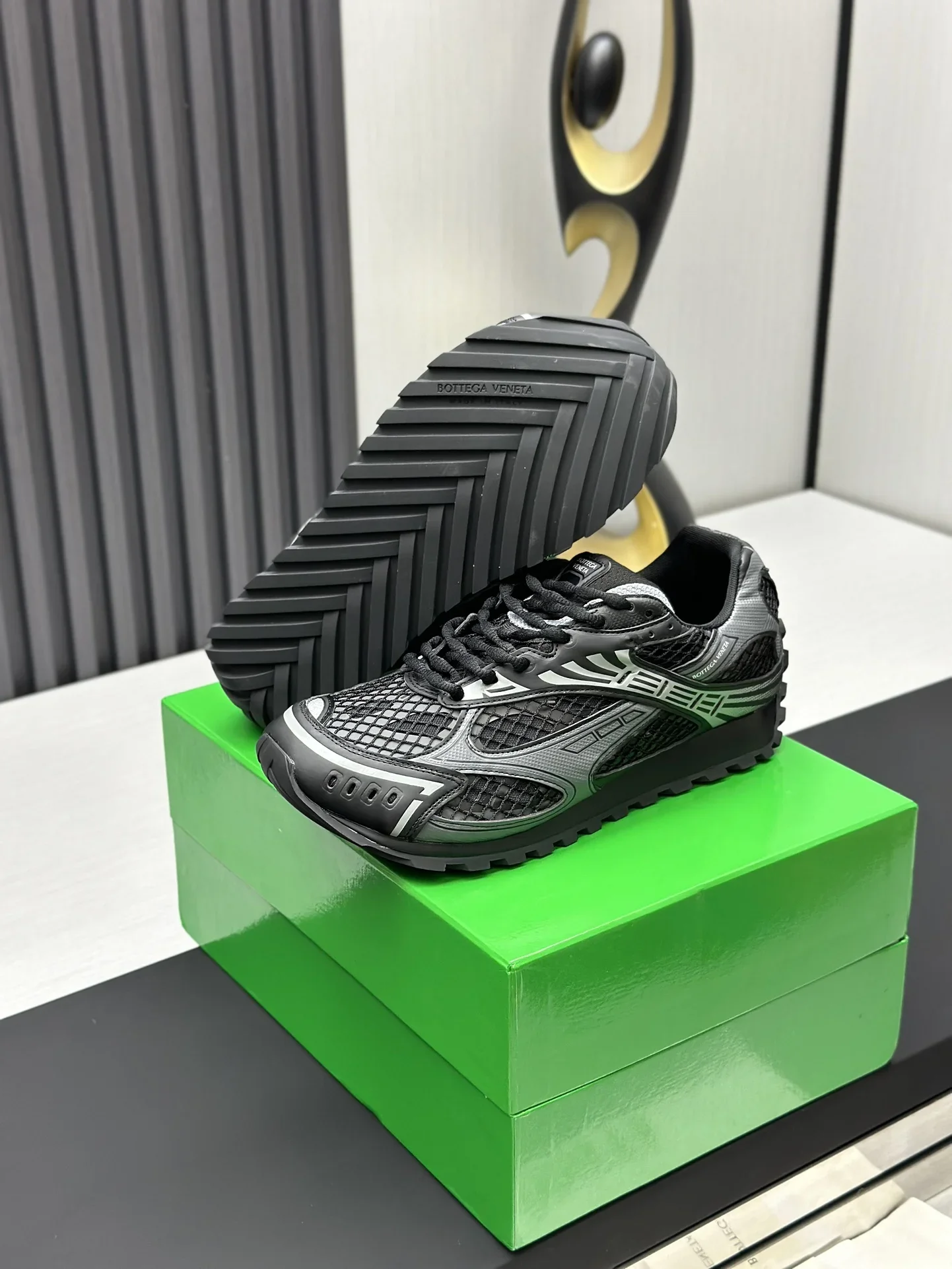 BOTTEGA VENETA Sneakers Technical Mesh Black-Silver EU35-47 B40202609111961 - Image 6