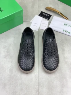 Alternative view of BOTTEGA VENETA Sneakers Woven Calfskin Leather Black-Transparent EU39-44 C40202609110983